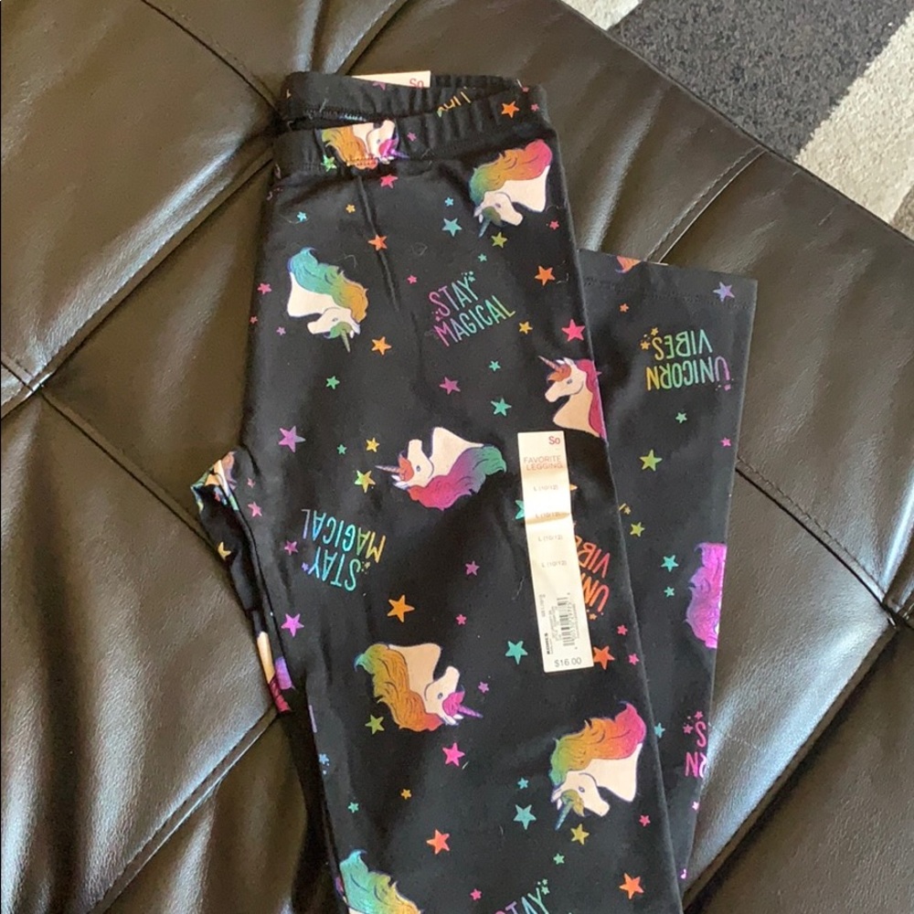 Girls unicorn leggings